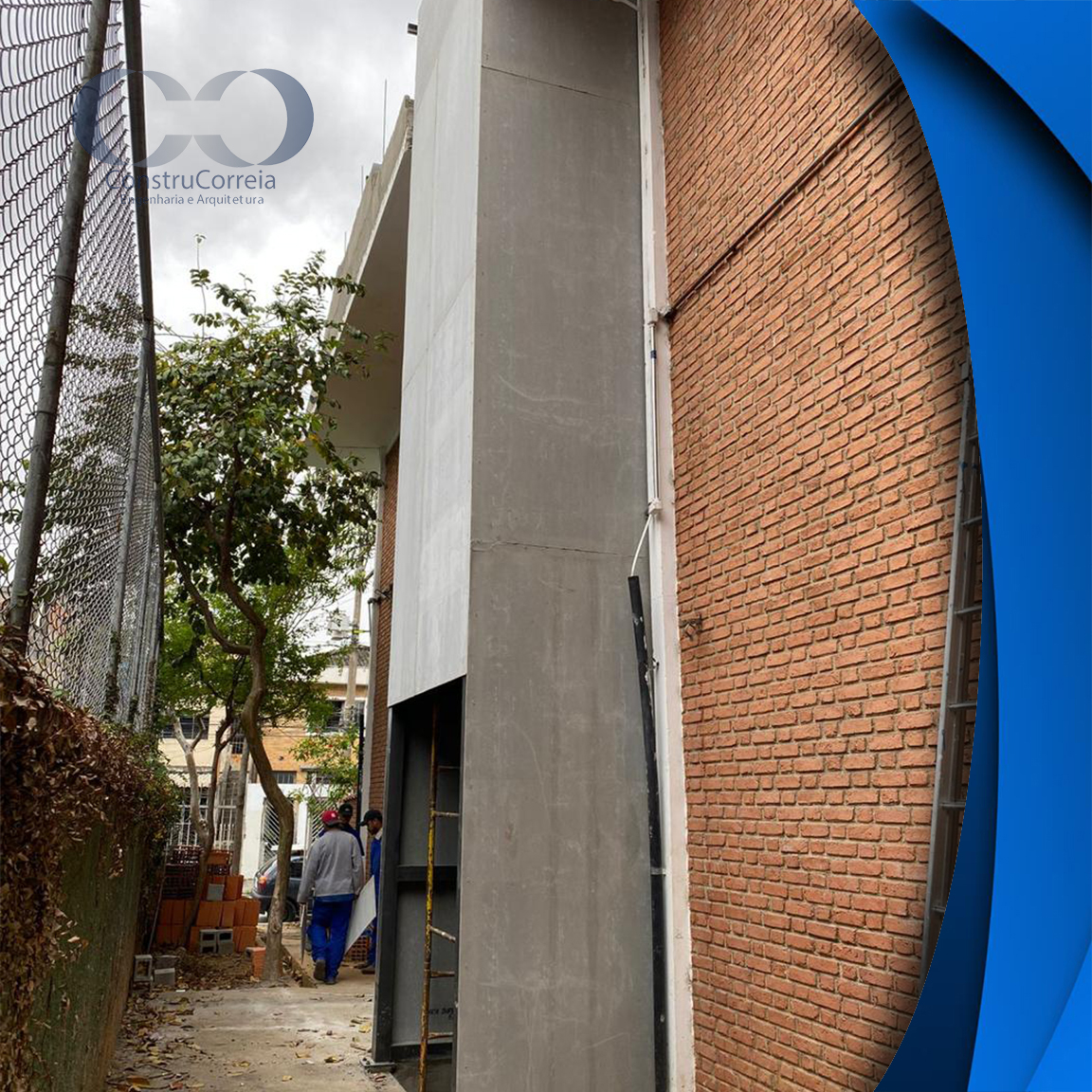 fechamento da caixa protege os componentes e valoriza a estrutura.